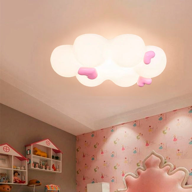 LÁMPARA DE TECHO INFANTIL LOVING CLOUD LED + CONTROL REMOTO