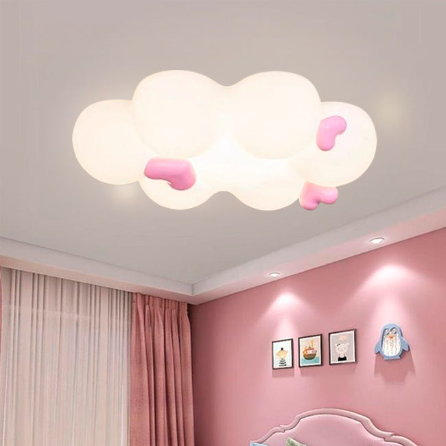 LÁMPARA DE TECHO INFANTIL LOVING CLOUD LED + CONTROL REMOTO