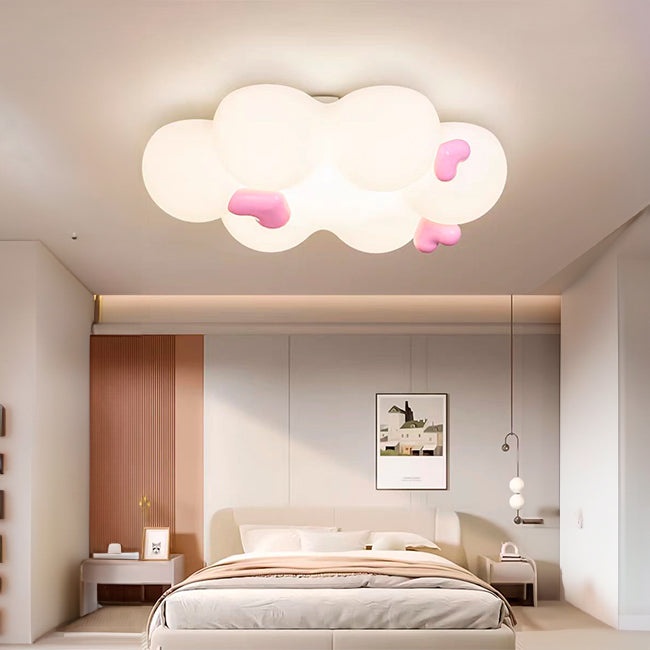 LÁMPARA DE TECHO INFANTIL LOVING CLOUD LED + CONTROL REMOTO