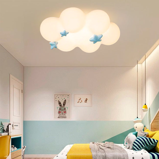 LÁMPARA DE TECHO INFANTIL STAR CLOUD LED + CONTROL REMOTO