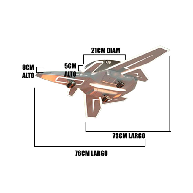 LÁMPARA DE TECHO INFANTIL JET GLOW LED + CONTROL REMOTO