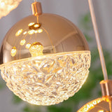LÁMPARA COLGANTE RAINFALL CORALINA GOLD LED