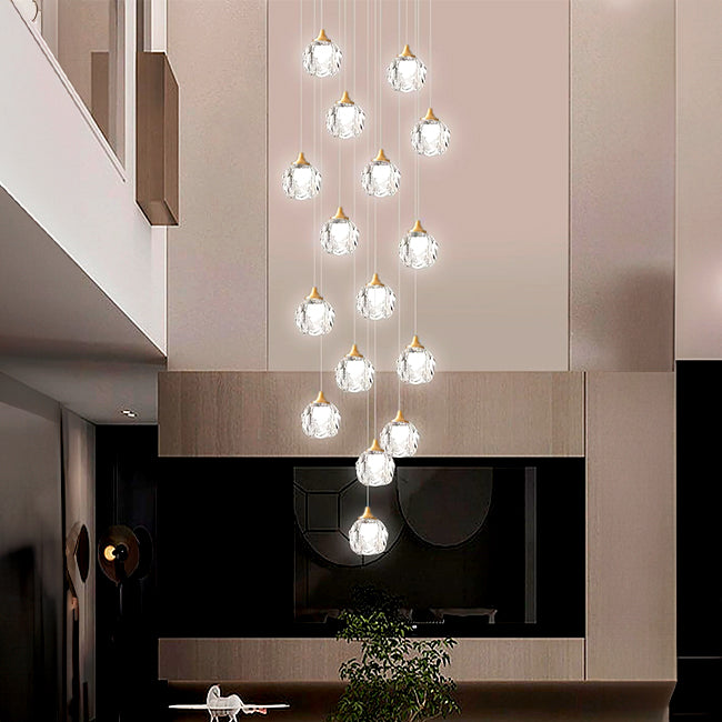 LÁMPARA COLGANTE CASCADA VERSALLES GOLD LED