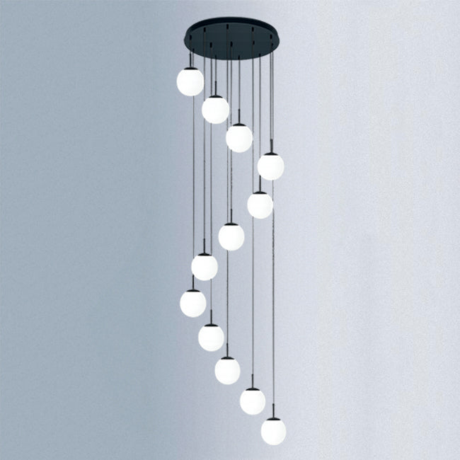 LÁMPARA COLGANTE CASCADA GALAXY BLACK / SIN FOCOS