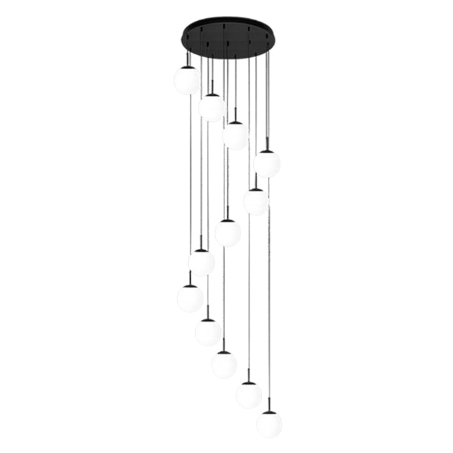 LÁMPARA COLGANTE CASCADA GALAXY BLACK / SIN FOCOS
