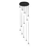 LÁMPARA COLGANTE CASCADA GALAXY BLACK / SIN FOCOS