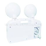 LÁMPARA DE EMERGENCIA 02 FAROLES MOD9101-220 2W 9 HORAS 210 LÚMENES COLOR BLANCO