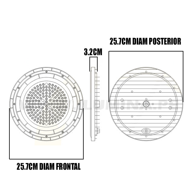 HIGH BAY 100W LED PROFESSIONAL SLIM LUZ BLANCA 6500K