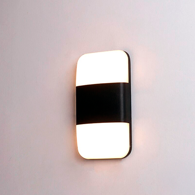 LÁMPARA DE EXTERIOR OLIVIA BLACK LED 12W LUZ CÁLIDA