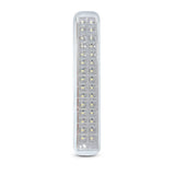 LÁMPARA DE EMERGENCIA RECTANGULAR ADOSABLE 30 LEDS SMD 7 HORAS OP-2195 LUZ BLANCA