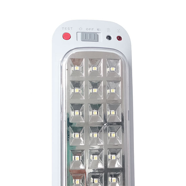 LÁMPARA DE EMERGENCIA RECTANGULAR ADOSABLE 60 LEDS SMD 8 HORAS OP-918LS LUZ BLANCA