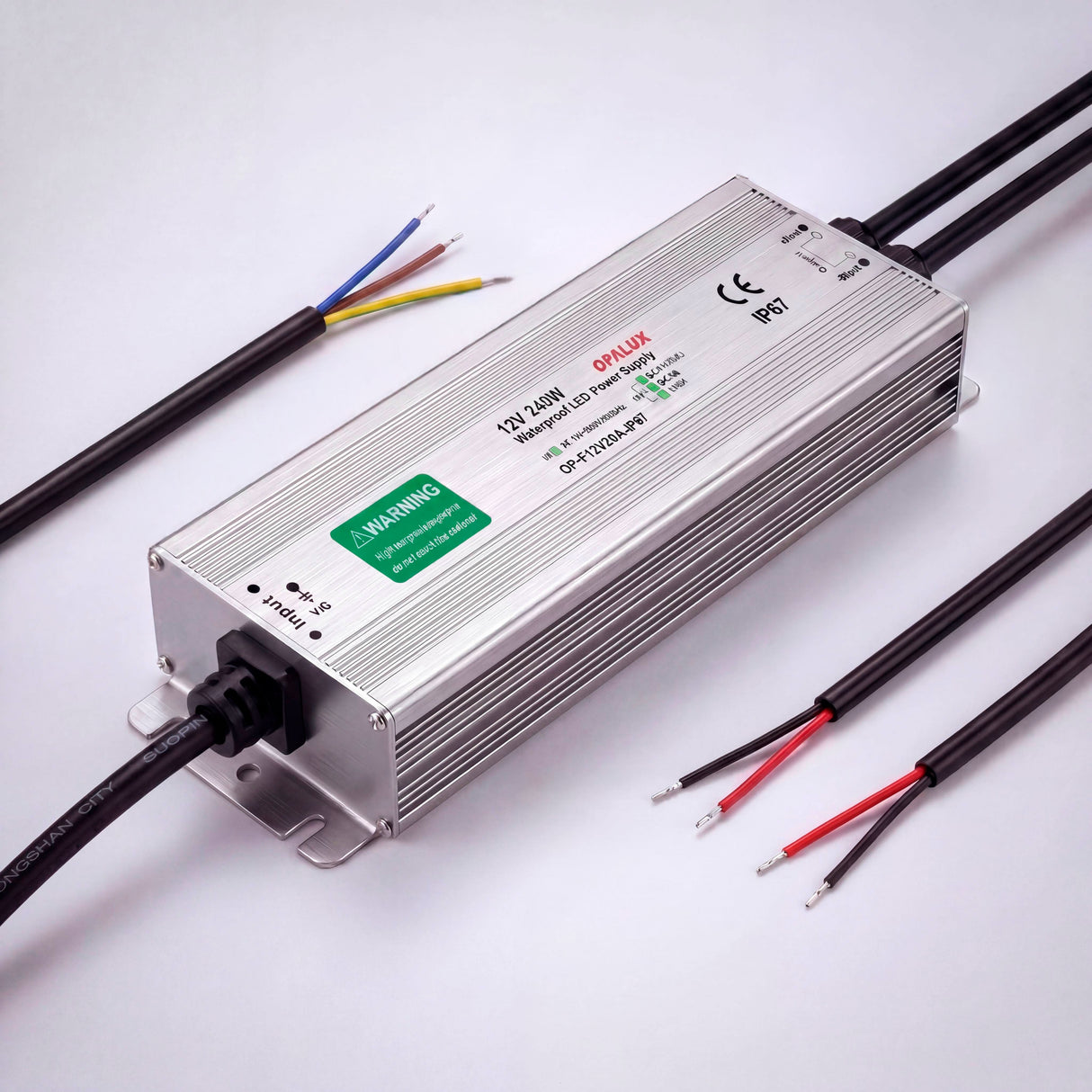 FUENTE DE ALIMENTACIÓN TRANSFORMADOR 12V 240W PARA TIRAS LED IP67 EXTERIOR WATERPROOF 20A - OPL