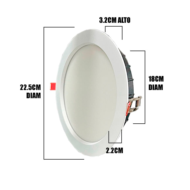 SPOT DOWNLIGHT LED 45W EMPOTRABLE 4000K LUZ INTERMEDIA OPL
