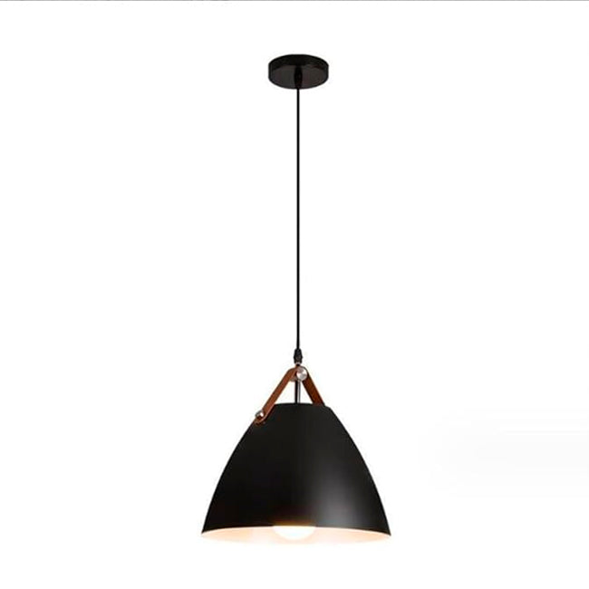 LÁMPARA COLGANTE CAMPANA DE ALUMINIO NAGOYA BLACK / SIN FOCO