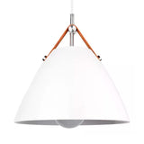 LÁMPARA COLGANTE CAMPANA DE ALUMINIO NAGOYA WHITE / SIN FOCO