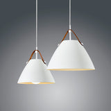 LÁMPARA COLGANTE CAMPANA DE ALUMINIO NAGOYA WHITE / SIN FOCO