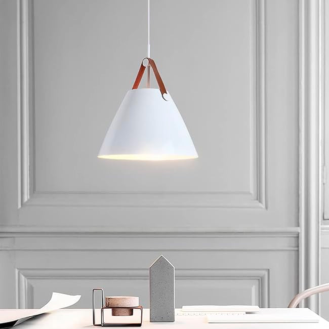 LÁMPARA COLGANTE CAMPANA DE ALUMINIO NAGOYA WHITE / SIN FOCO