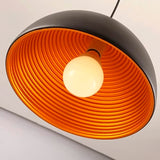 LÁMPARA COLGANTE CAMPANA DE ALUMINO ABIGAIL BLACK / SIN FOCO