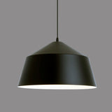 LÁMPARA COLGANTE CAMPANA DE ALUMINIO VALERIA BLACK / SIN FOCO