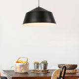 LÁMPARA COLGANTE CAMPANA DE ALUMINIO VALERIA BLACK / SIN FOCO