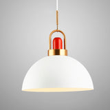 LÁMPARA COLGANTE CAMPANA DE ALUMINIO FRANCIA WHITE / SIN FOCO
