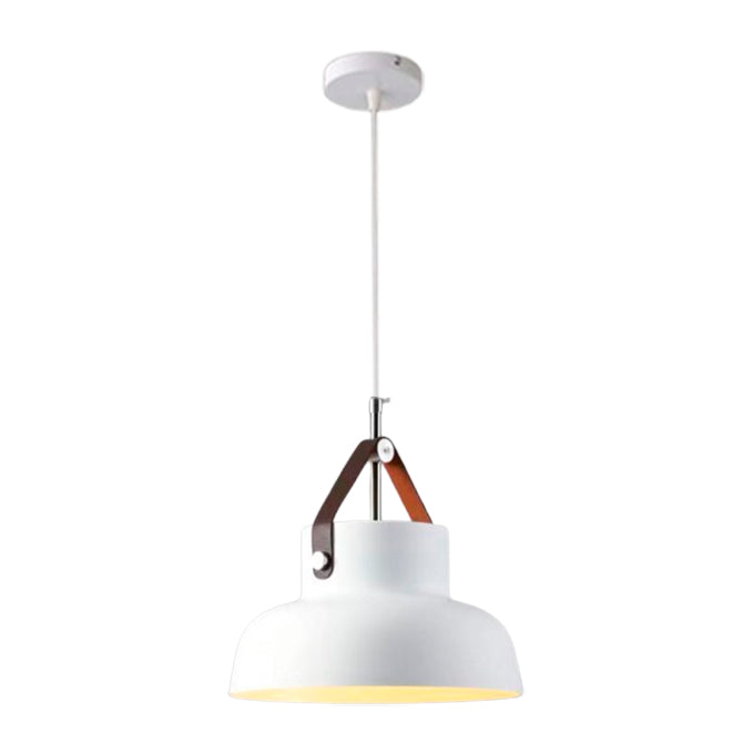 LÁMPARA COLGANTE CAMPANA DE ALUMINIO TORONTO WHITE / SIN FOCO