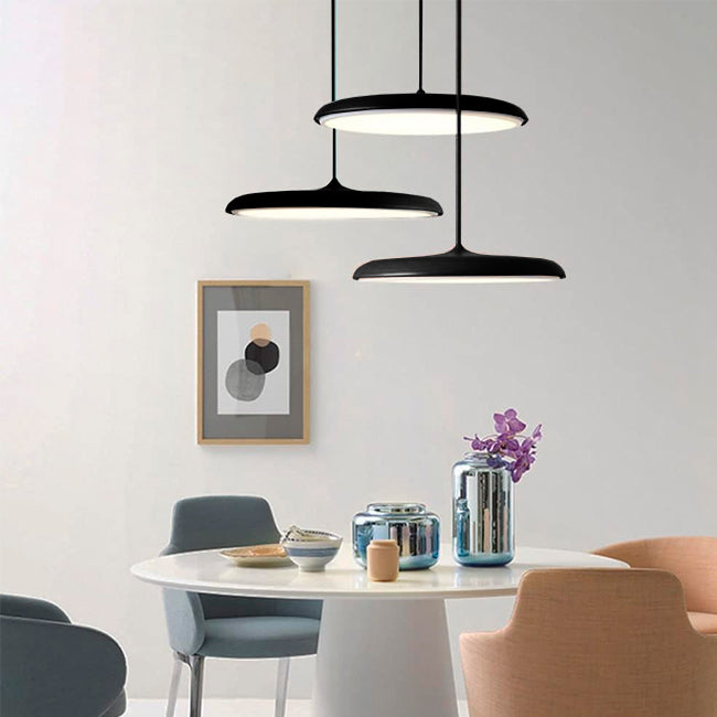 LÁMPARA COLGANTE CAMPANA UFO DE ALUMINIO ROXY BLACK LED