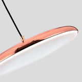 LÁMPARA COLGANTE CAMPANA UFO DE ALUMINIO ROXY ROSE GOLD LED