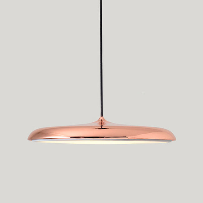 LÁMPARA COLGANTE CAMPANA UFO DE ALUMINIO ROXY ROSE GOLD LED