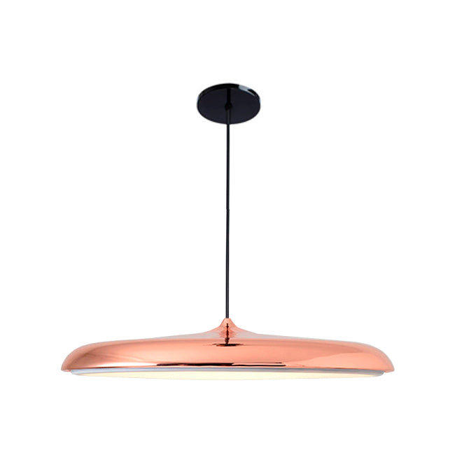 LÁMPARA COLGANTE CAMPANA UFO DE ALUMINIO ROXY ROSE GOLD LED