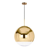 LÁMPARA COLGANTE ESFERA DE VIDRIO EMPERATRIZ GOLD / SIN FOCO