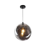 LÁMPARA COLGANTE ESFERA DE VIDRIO EMPERATRIZ SMOKE GRAY / SIN FOCO