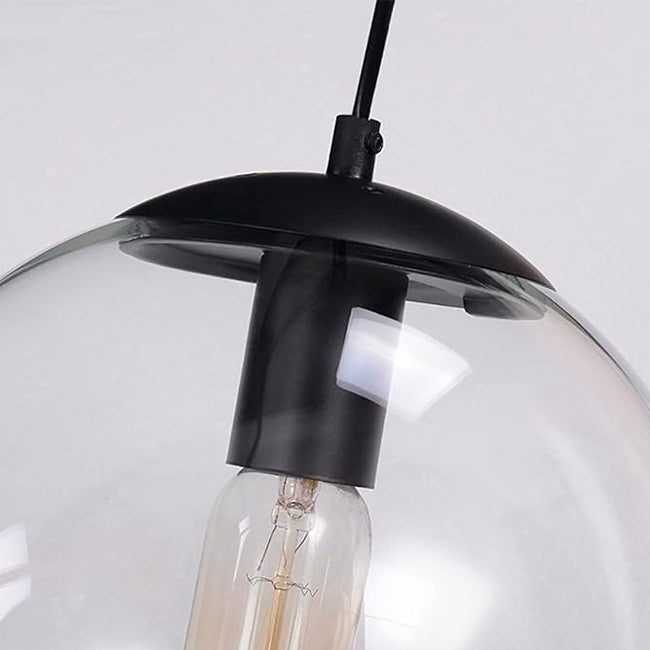 LÁMPARA COLGANTE ESFERA DE VIDRIO ALONDRA TRANSPARENTE / SIN FOCO