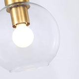 LÁMPARA COLGANTE CAMPANA DE VIDRIO DELIA LUX BRONZE / SIN FOCO