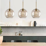 LÁMPARA COLGANTE CAMPANA DE VIDRIO CINDERELLA LUX BRONZE / SIN FOCO