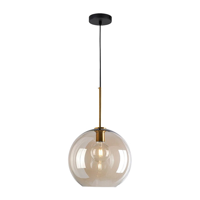 LÁMPARA COLGANTE CAMPANA DE VIDRIO CINDERELLA LUX BRONZE / SIN FOCO