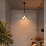 LÁMPARA COLGANTE CAMPANA DE VIDRIO KATARA LUX BRONZE AMBAR / SIN FOCO