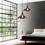 LÁMPARA COLGANTE CAMPANA DE VIDRIO KYOSHI LUX BRONZE SMOKE GRAY / SIN FOCO