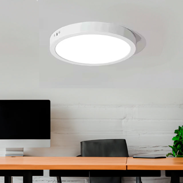 PANEL LED SIMPLE CIRCULAR 18W ADOSABLE LUZ BLANCA 6500K