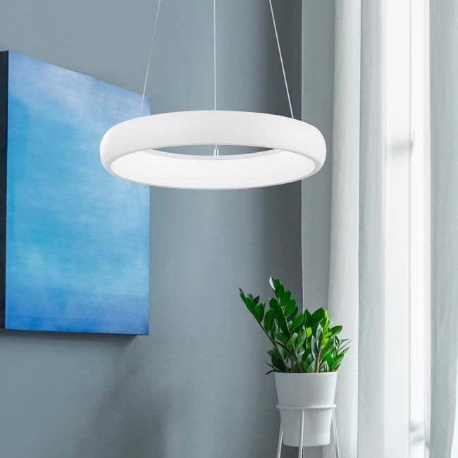 LÁMPARA COLGANTE DENVER WHITE + CONTROL REMOTO LED