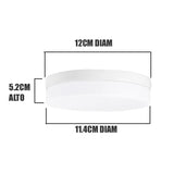 PANEL LED HIELO CIRCULAR ADOSABLE 12W 3000K LUZ CÁLIDA