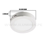 PANEL LED SIMPLE CIRCULAR 18W ADOSABLE LUZ CÁLIDA 3000K