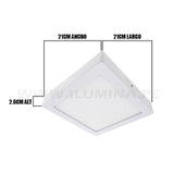 PANEL LED CUADRADO 18W ADOSABLE SIMPLE LUZ CÁLIDA 3000K