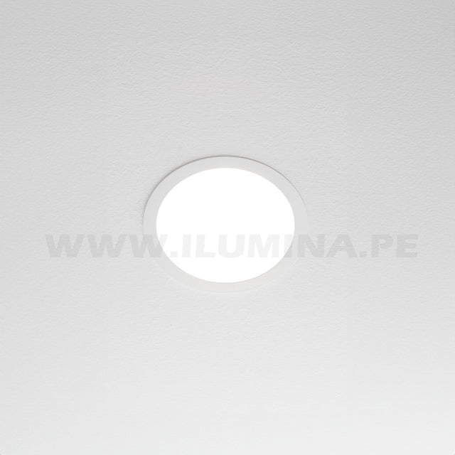 PANEL EMPOTRABLE REDONDO LED 12W LUZ CÁLIDA