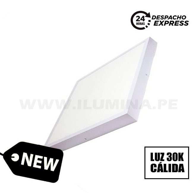 PANEL LED CUADRADO 48W 600X600 3000K LUZ CÁLIDA