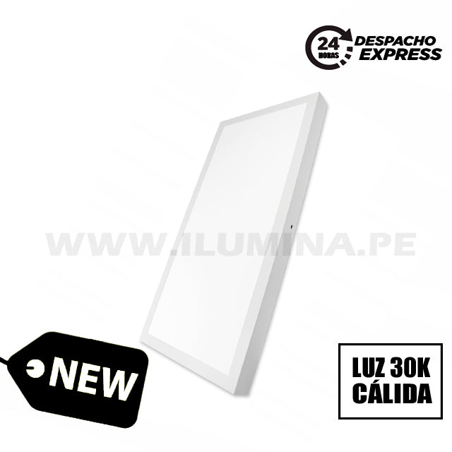 PANEL LED RECTANGULAR 36W 600X300 3000K LUZ CÁLIDA