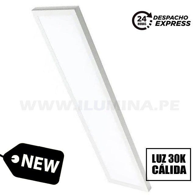 Panel LED 48W 120X30CM Luz Cálida — Serlux