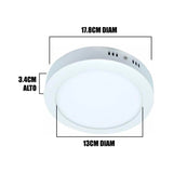 PANEL LED TRICOLOR POLICARBONATO SÚPER SLIM 12W - 27K 40K 80K EVT