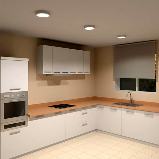 PANEL LED TRICOLOR POLICARBONATO SÚPER SLIM 24W - 30K 40K 65K EVT