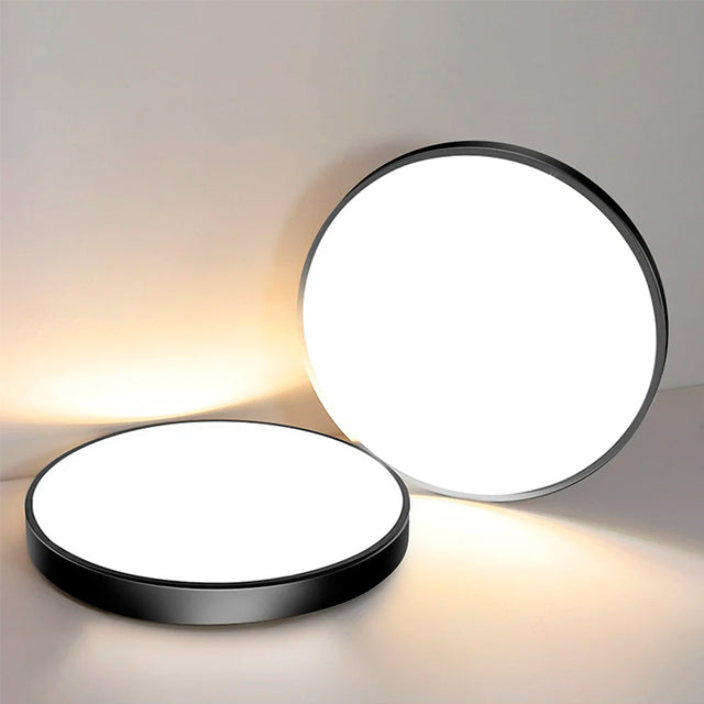 PANEL LED TRICOLOR POLICARBONATO SÚPER SLIM 42W NEGRO - TRILUZ 30K 40K ...